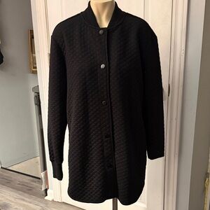 Joe Fresh Black Quilted Bomber Jacket